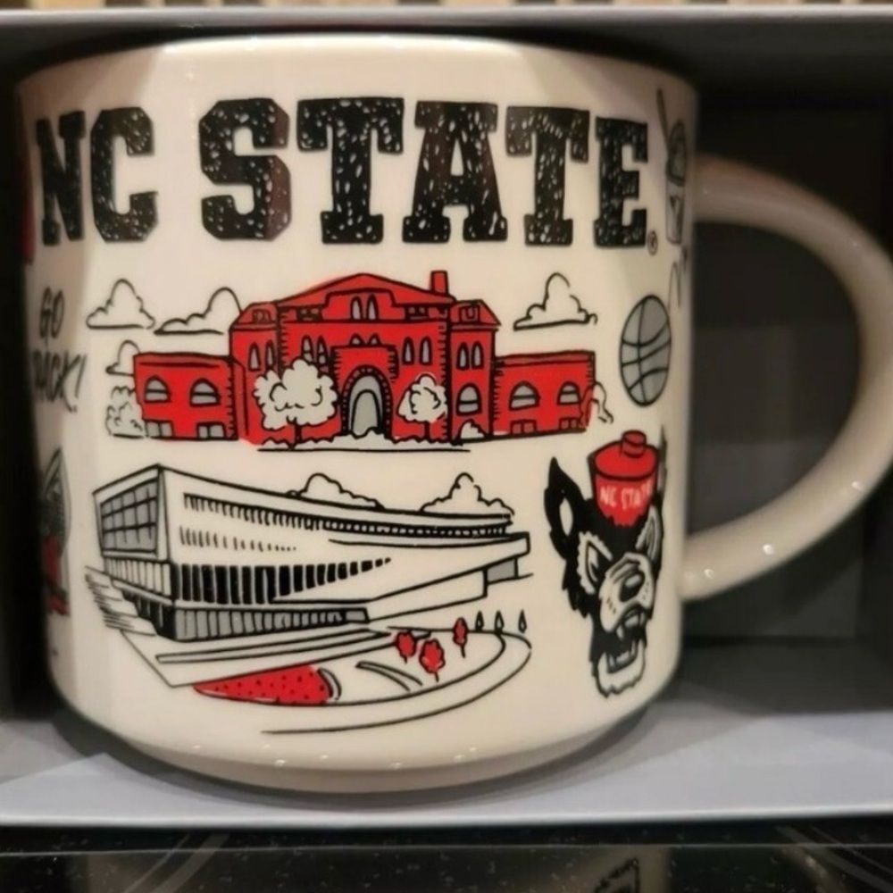 Starbucks NC North Carolina State Wolfpack Club Alumni Collectors Coffee Mug Cup